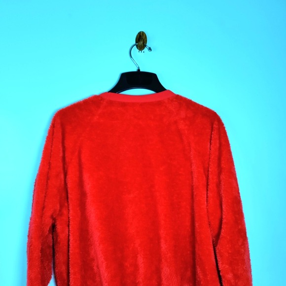 Disney Mickey Mouse Modern Lux Jerry Leigh Plush Sequin Red Sweater L Nostalgic - Picture 7 of 14